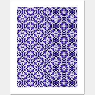 Purple Squiggly Pattern Posters and Art